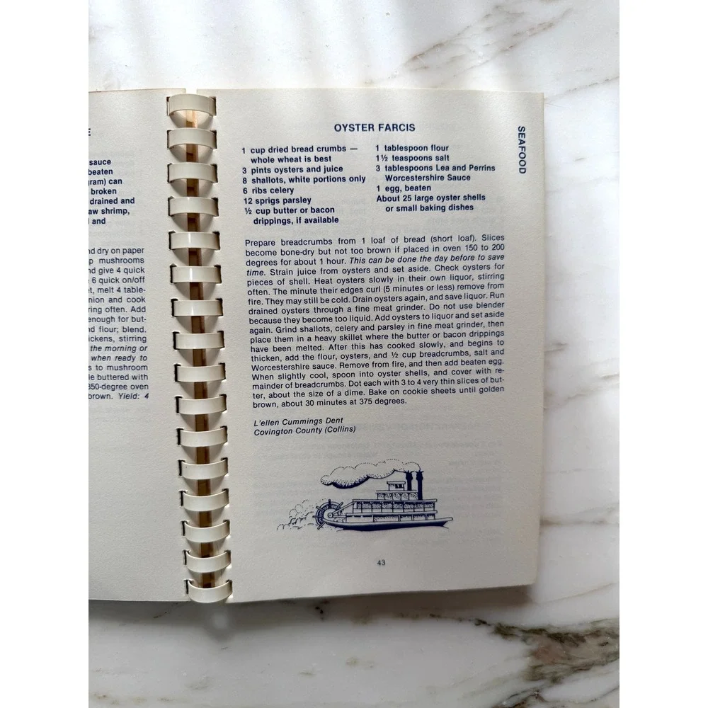1981 Vintage Mississippi Memories Cookbook Southern Community Recipes